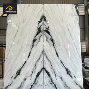 Gạch ốp lát tranh đá khổ lớn 260x320cm S09.13 Panda white P75 - Tổng kho gạch ốp Happyhouse