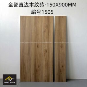 Gạch giả gỗ Trung Quốc kt 15x90cm mã 1505 - Tổng kho gạch ốp lát Hà Nội happyhouse