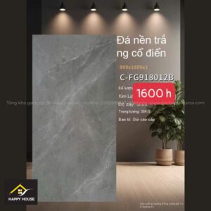 Tổng kho Gạch ốp lát Hà Nội Happyhouse 50 gạch vân đá nhập khẩu Quảng Đông size 90x180cm mã hàng series C-FG918012B - happyhouse