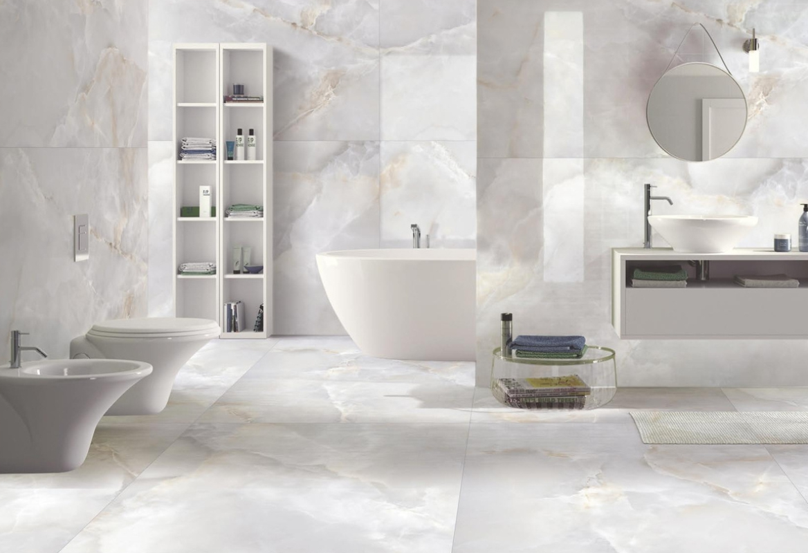 Không gian hiện đại ốp lát bằng gạch Ấn Độ – lựa chọn hàng đầu của gia chủ tinh tế tại Hà Nội.